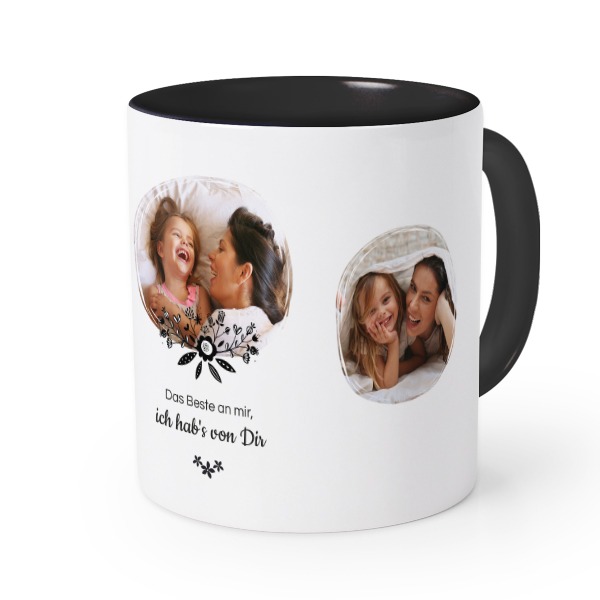 Farbige Tasse Schwarz