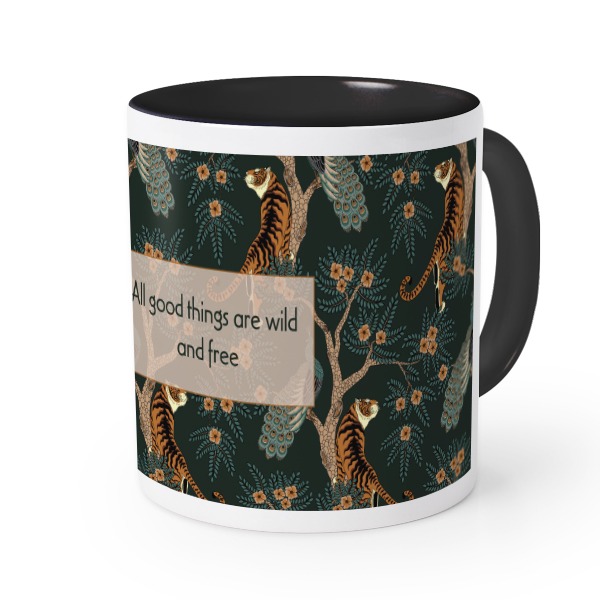 Mugg med färg Svart