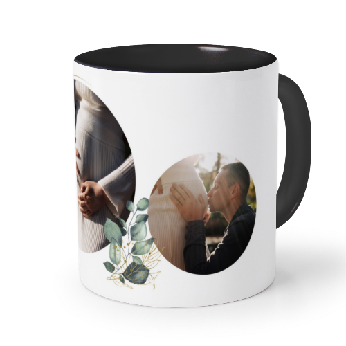 Gekleurde Mok Zwart Gekleurde Mok Zwart