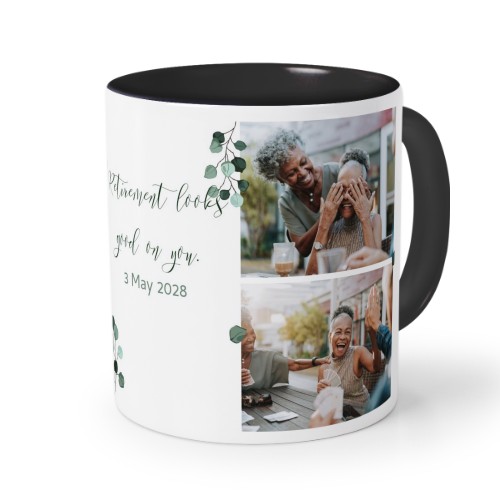 Mugg med färg Svart