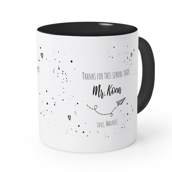 Mugg med färg Svart