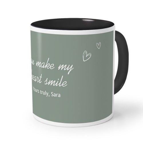 Farbige Tasse Schwarz