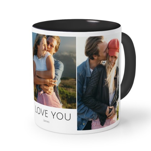 Mugg med färg Svart Mugg med färg Svart