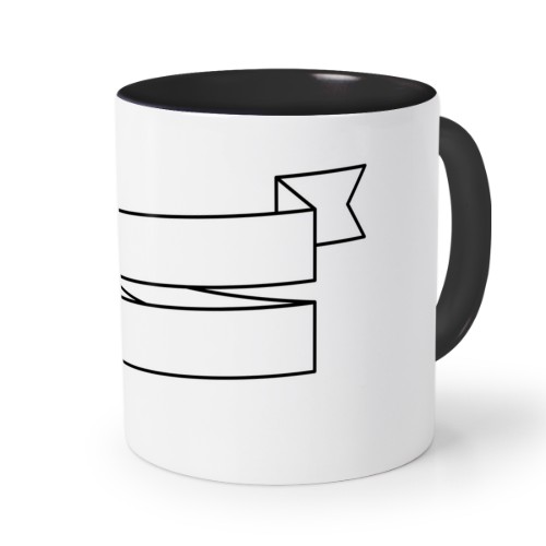 Farbige Tasse Schwarz