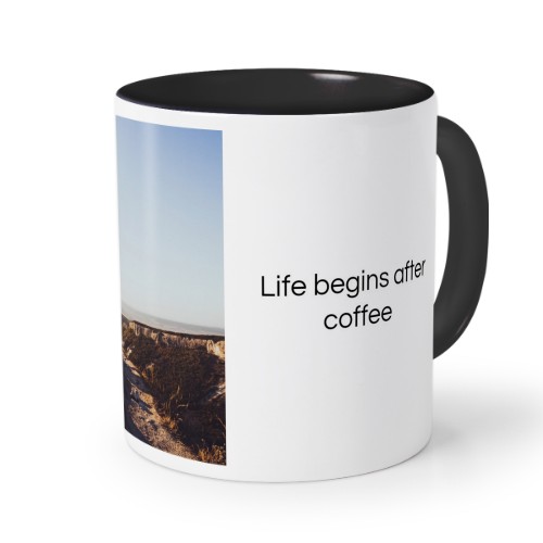 Farbige Tasse Schwarz Farbige Tasse Schwarz
