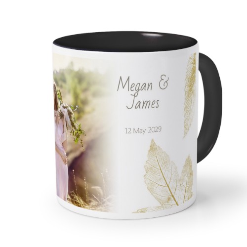 Mugg med färg Svart