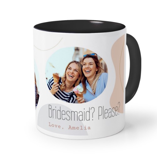 Mugg med färg Svart