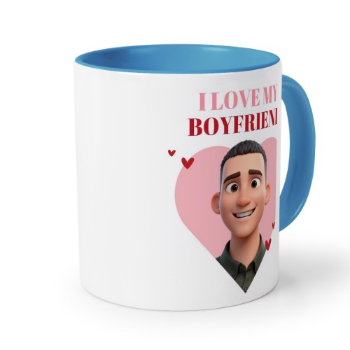 Mugg med färg blå