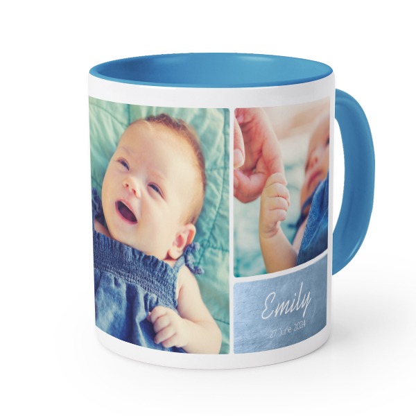 Farbige Tasse blau