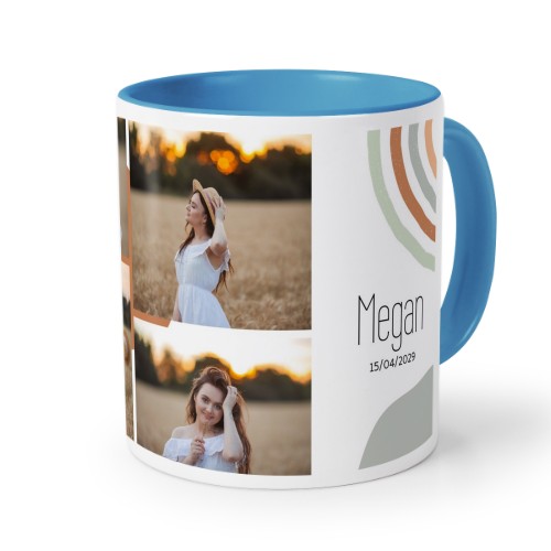 Gekleurde mok blauw