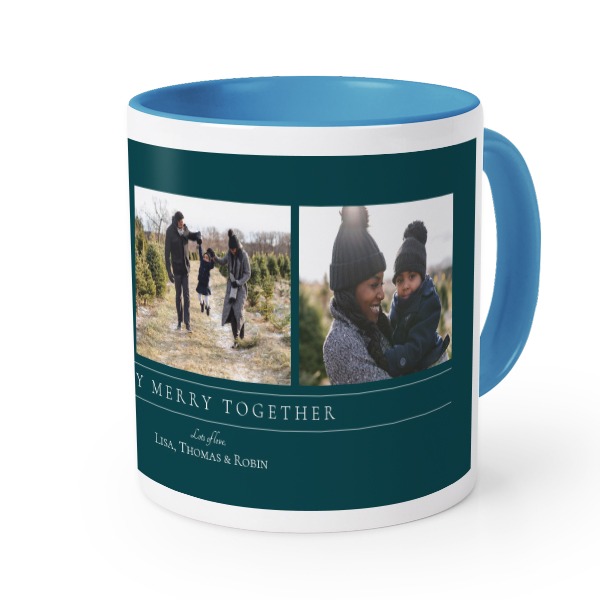 Farbige Tasse blau