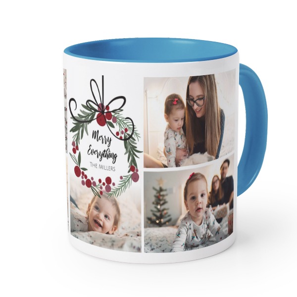 Farbige Tasse blau