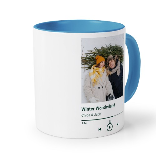 Farbige Tasse blau