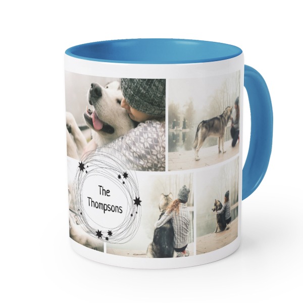 Farbige Tasse blau