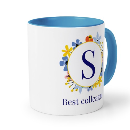 Farbige Tasse blau Farbige Tasse blau