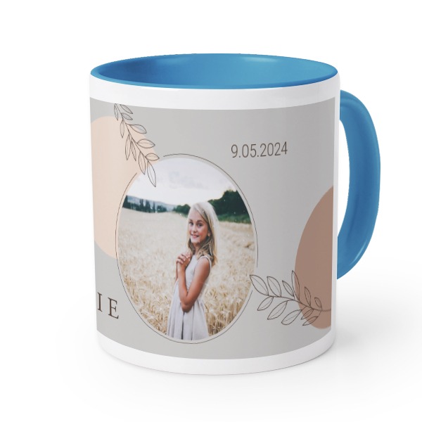 Gekleurde mok blauw