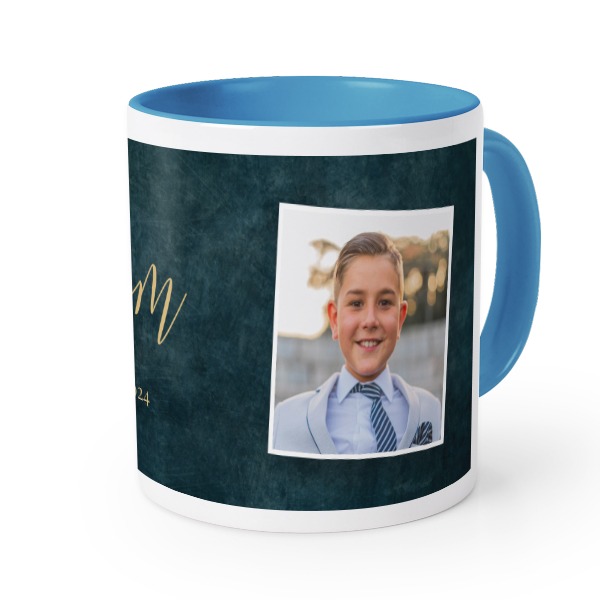 Gekleurde mok blauw