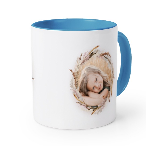Gekleurde mok blauw