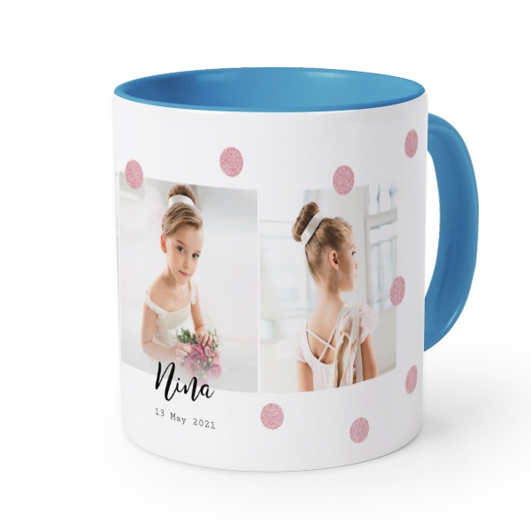 Farbige Tasse blau