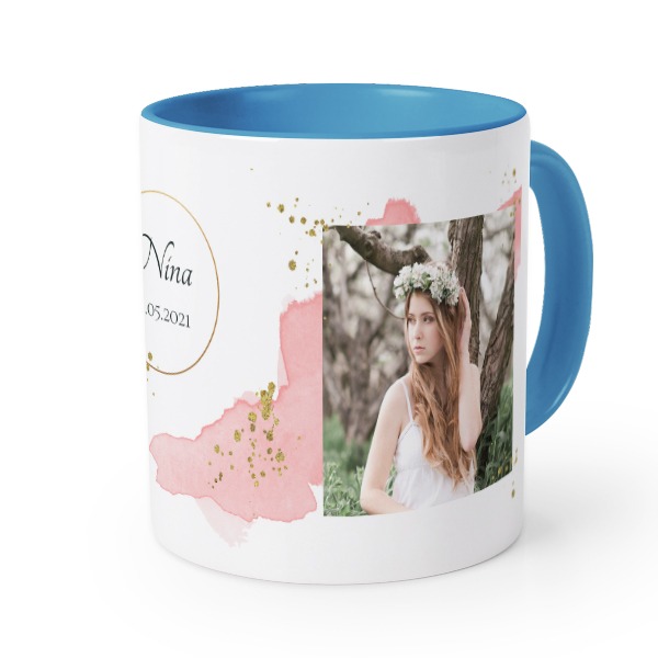 Gekleurde Mok blauw