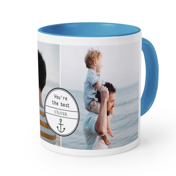 Farbige Tasse blau