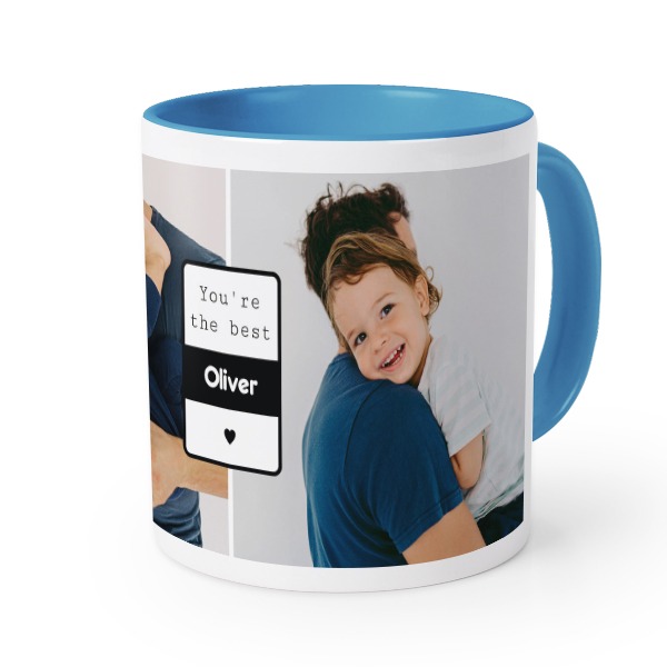 Farbige Tasse blau