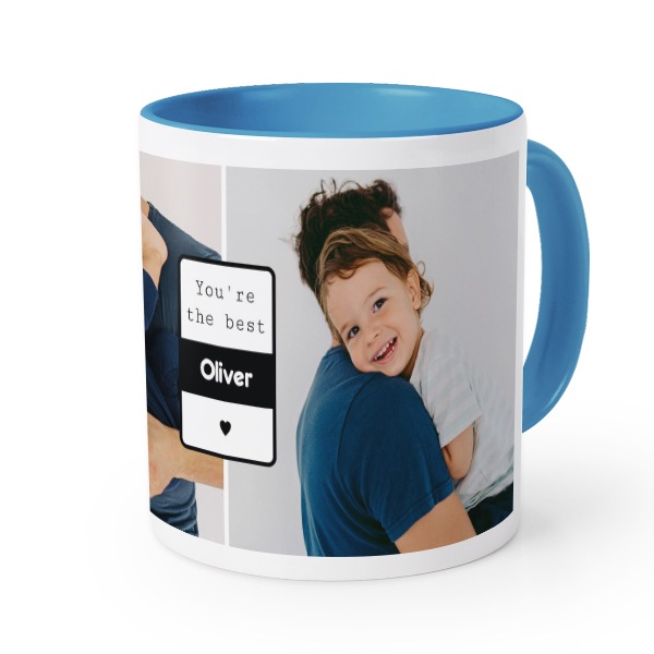 Gekleurde mok blauw