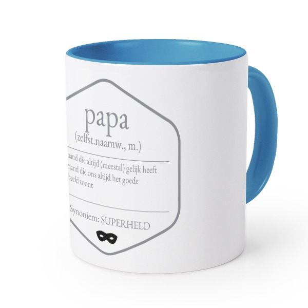 Gekleurde Mok blauw