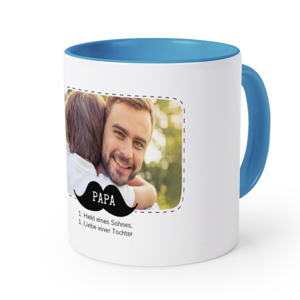 Farbige Tasse blau