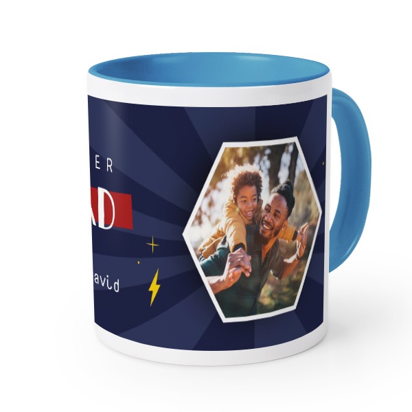 Farbige Tasse blau