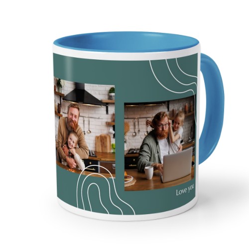 Gekleurde mok blauw Gekleurde mok blauw