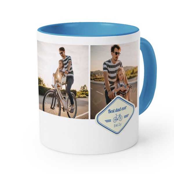 Gekleurde mok blauw