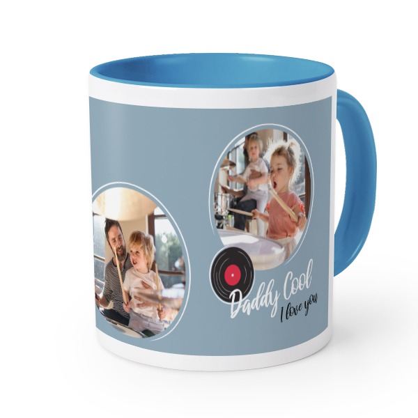 Farbige Tasse blau