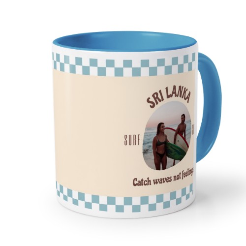 Farvet krus blå Farvet krus blå