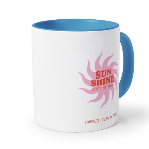 Farvet krus blå Farvet krus blå