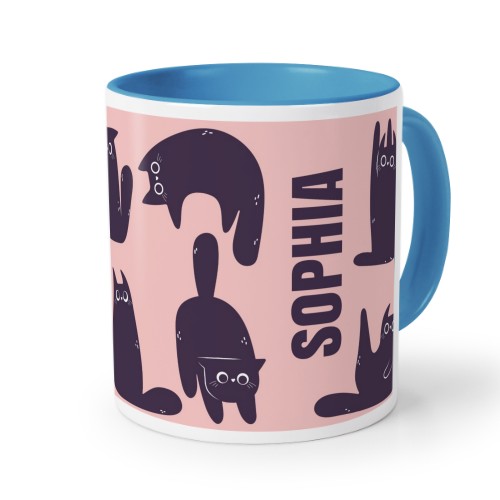 Black Cats Pattern Text only