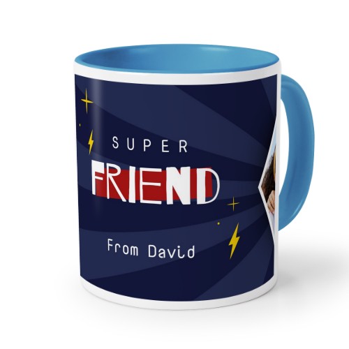 Gekleurde mok blauw Gekleurde mok blauw