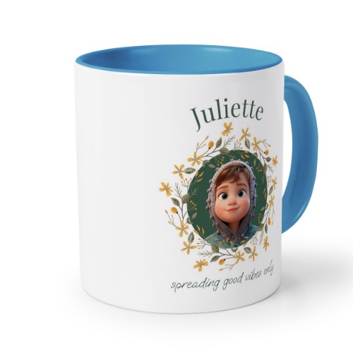 Farbige Tasse blau