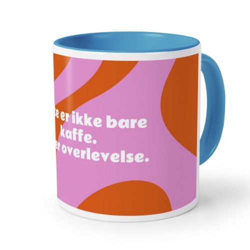 Farvet krus blå Farvet krus blå