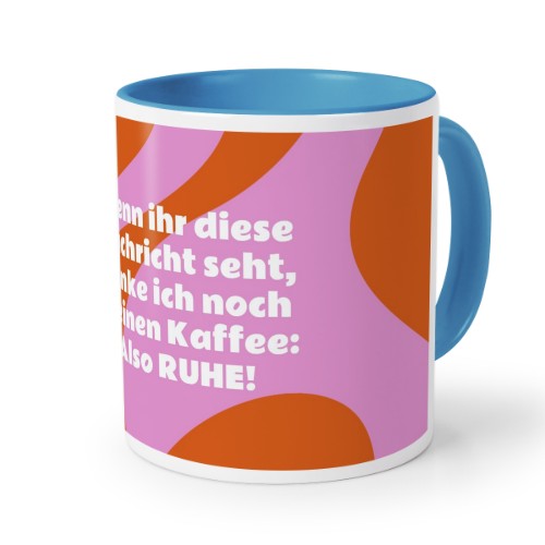 Farbige Tasse blau Farbige Tasse blau