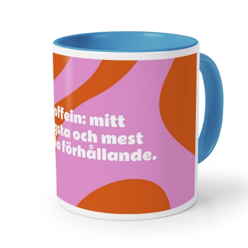 Mugg med fÀrg blÄ Mugg med fÀrg blÄ