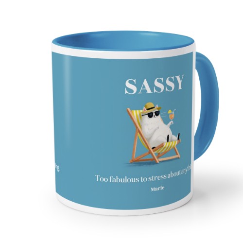 Gekleurde mok blauw Gekleurde mok blauw