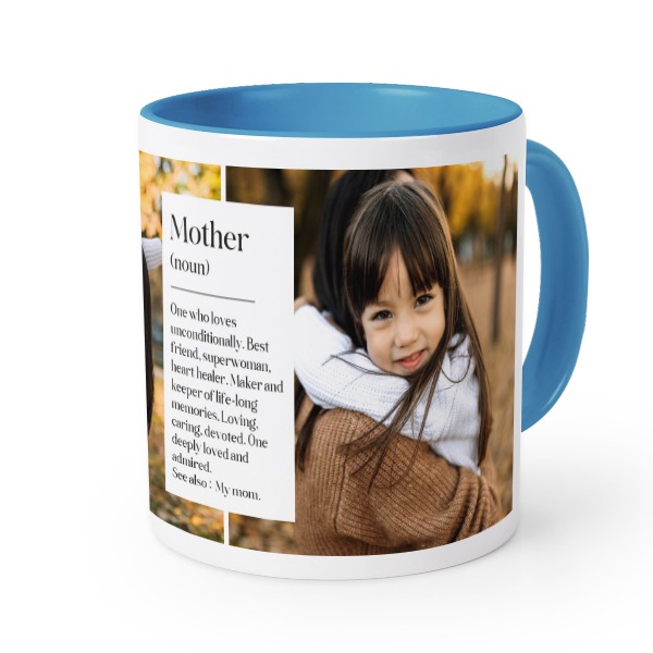 Mugg med fÀrg blÄ Mugg med fÀrg blÄ