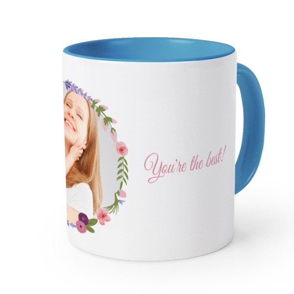 Gekleurde mok blauw Gekleurde mok blauw