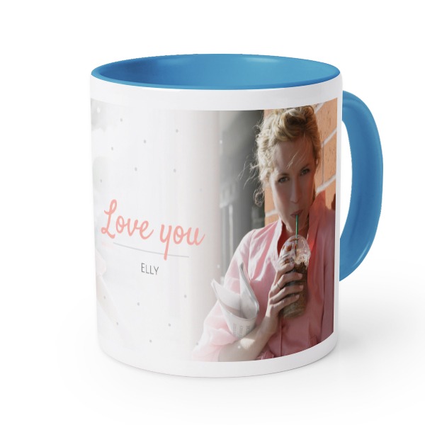 Farvet krus blå Farvet krus blå