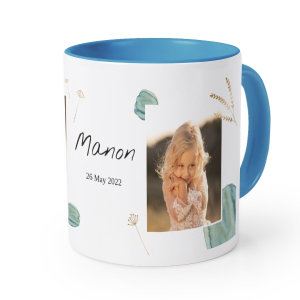 Mugg med fÀrg blÄ Mugg med fÀrg blÄ