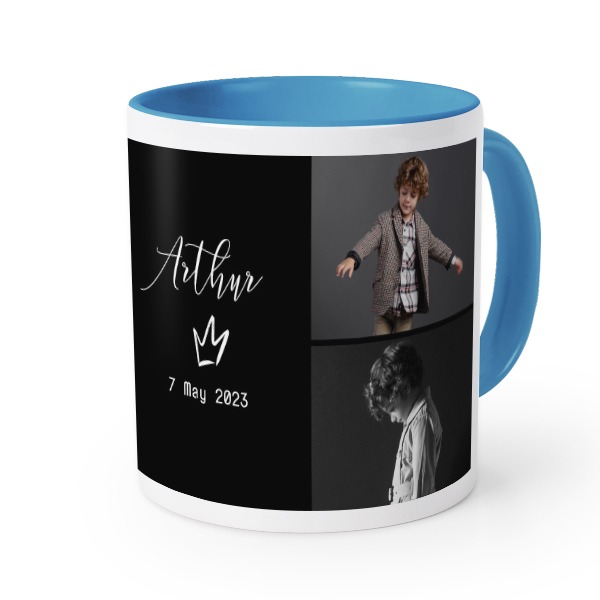 Gekleurde mok blauw Gekleurde mok blauw