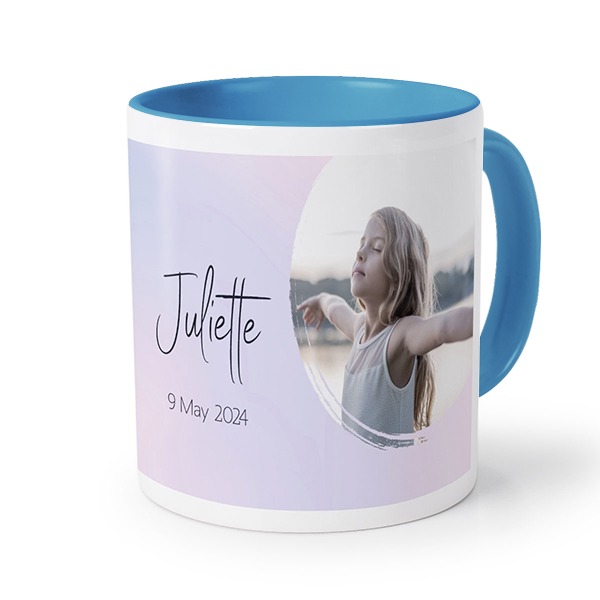 Gekleurde mok blauw Gekleurde mok blauw