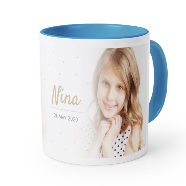 Gekleurde Mok blauw Gekleurde Mok blauw
