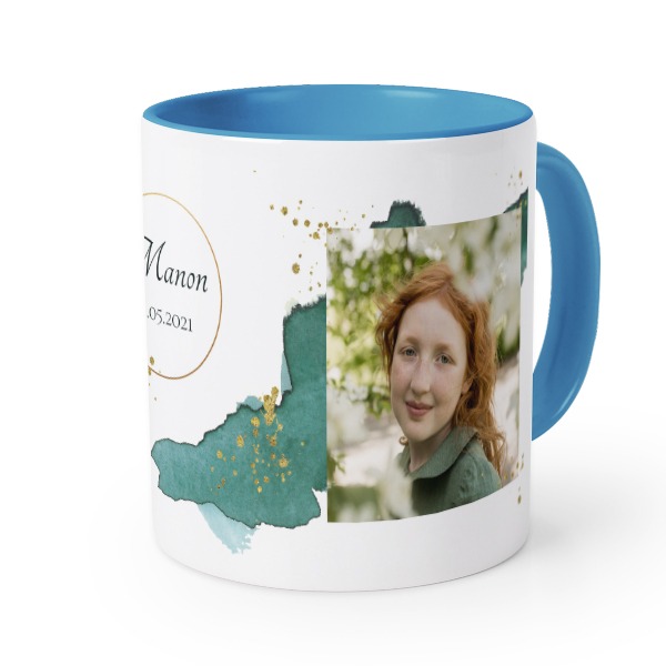 Gekleurde Mok blauw Gekleurde Mok blauw